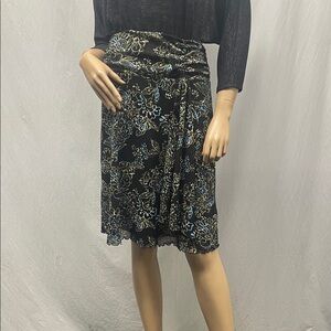 Nine & Co. Women's Floral Print Elastic Waist Skirt
